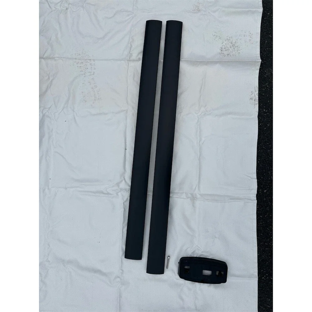 Universal Roof Rack Cross Bars Set Black Cargo Carrier Front Rear